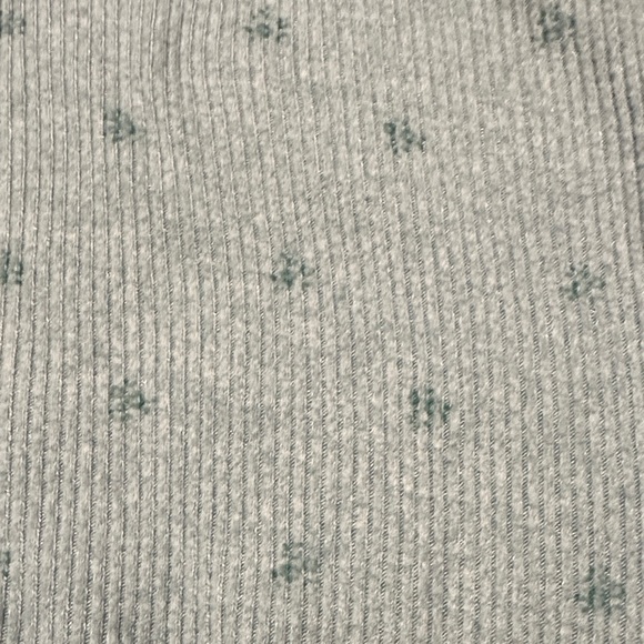 Blue Ribbed Long Sleeve Top - Picture 2 of 2